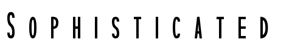 Sophisticated Slims font preview